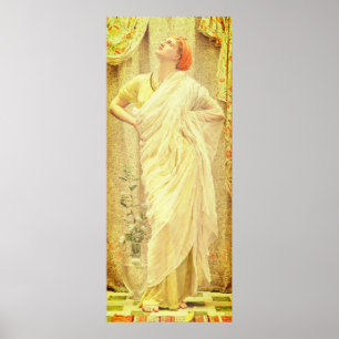 Poster Mulher vitoriana Albert Moore canaliza renasciment