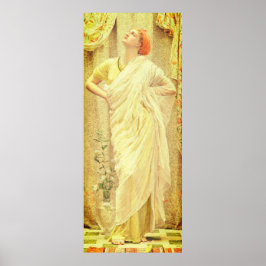 Poster Mulher vitoriana Albert Moore canaria renascença