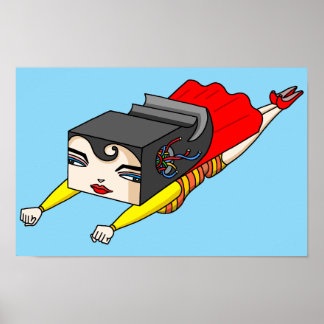 Poster Mulher Voadora Forte.