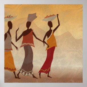 Pôster Mulheres africanas