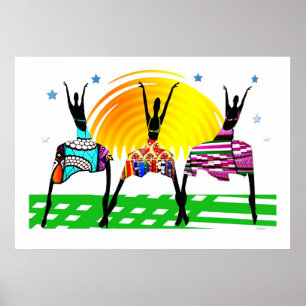 Pôster Mulheres Africanas Ataques