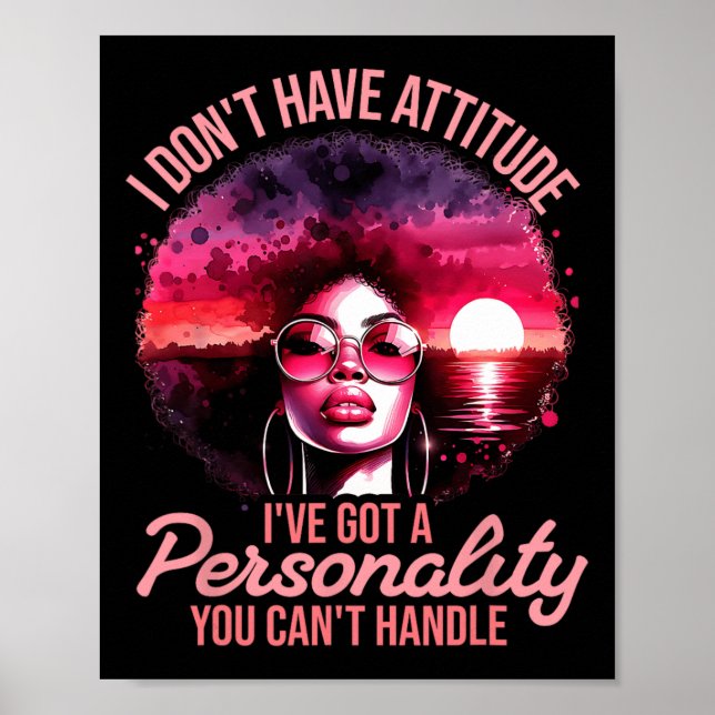 Poster Mulheres Afro Orgulho Negro Mulheres Africanas Ame (Frente)