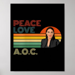 Poster Mulheres Aoc Alexandria Ocasio-cortez Primeira Mul