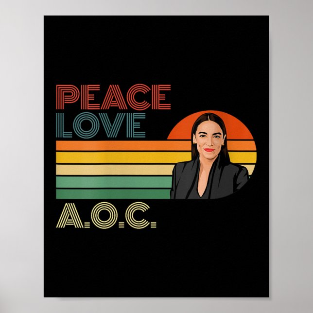 Poster Mulheres Aoc Alexandria Ocasio-cortez Primeira Mul (Frente)