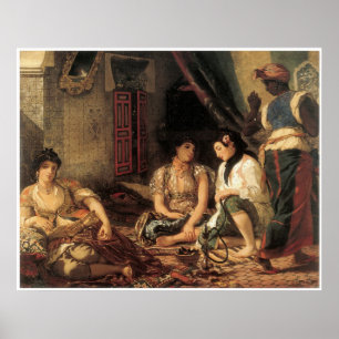 Pôster Mulheres argelinos em seus apartamentos, 1834