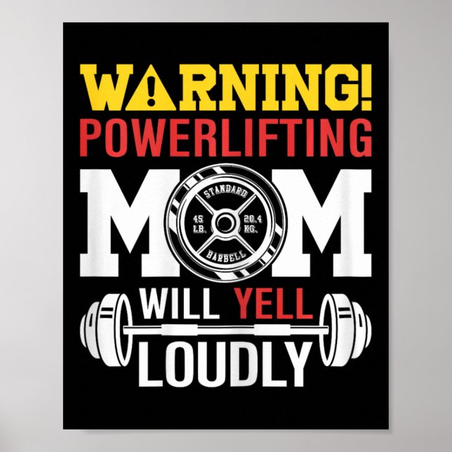 Poster Mulheres Avisando O Poder Mamãe Gritará Loucamente (Frente)