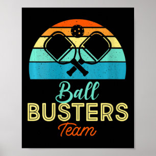 Poster Mulheres Ball Busters Engraçados Equipe de Pickleb