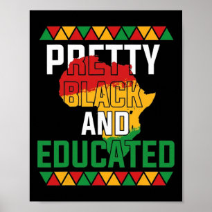 Poster Mulheres Bonitas Negras E Educadas Negras Afro-Ame