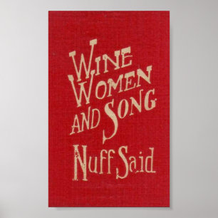 Poster Mulheres & canção do vinho