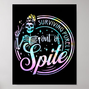 Poster Mulheres Caveira Tie Dye