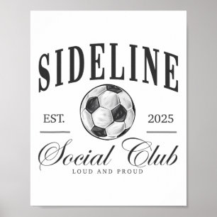 Poster Mulheres Clube Social à Margem Dia de Jogo da Mãe
