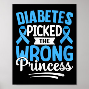 Poster Mulheres com Diabetes Escolheu a Princesa Errada V