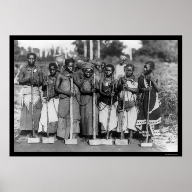 Pôster Mulheres condenam Tanganyika 1895 (Frente)