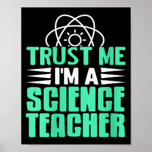 Poster Mulheres Confie Em Mim Eu Sou Professora De Ciênci