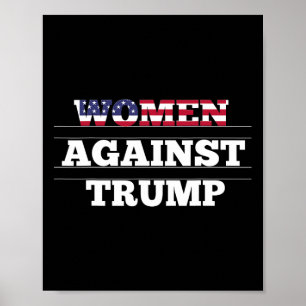 Poster Mulheres Contra Trump - Resistência Anti Donald Tr