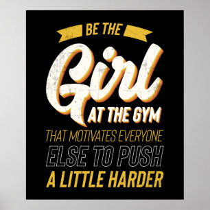 Poster Mulheres da motivação do exercício do Gym da