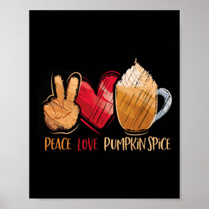 Poster Mulheres de Ação de Graças Paz Adoram Pumpkin Spic