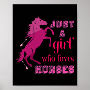 Poster Mulheres De Cavalo Dão Apenas Uma Menina Que Ama C