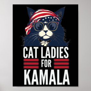Poster Mulheres De Gato Sem Filhos Para Kamala Harris 202