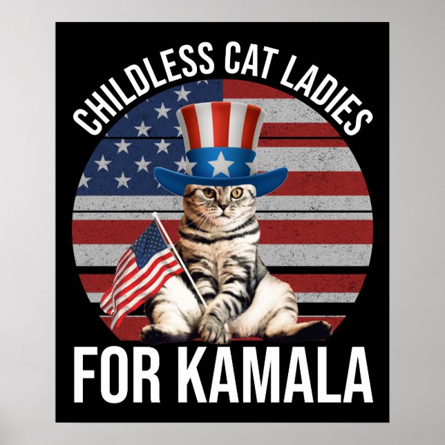Poster Mulheres De Gato Sem Fios Para Kamala (Frente)