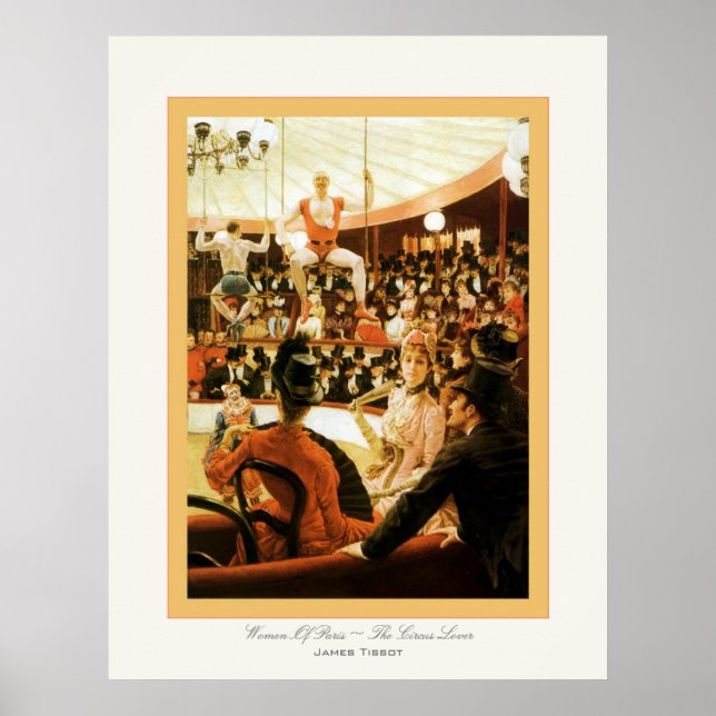 Pôster Mulheres De Paris ~ O Lover Do Circo ~ James Tisso (Frente)