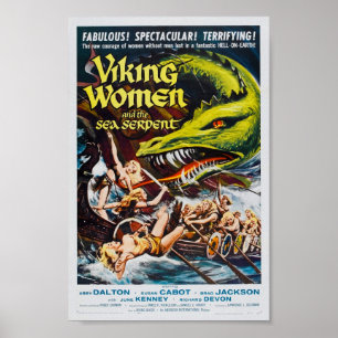 Pôster Mulheres de Viking e o cartaz cinematográfico da