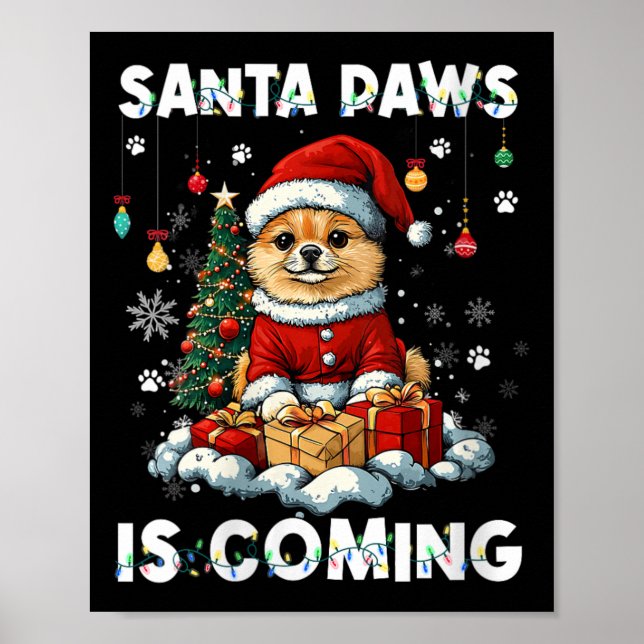 Poster Mulheres Desdecorações de Árvores de Natal Pomeran (Frente)