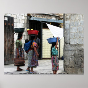 Pôster Mulheres do Maya, Antígua, Guatemala