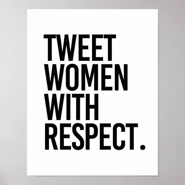POSTER MULHERES DO TWEET COM RESPEITO - (Frente)