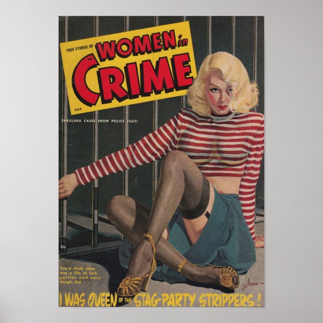 Poster Mulheres em Crime (Frente)