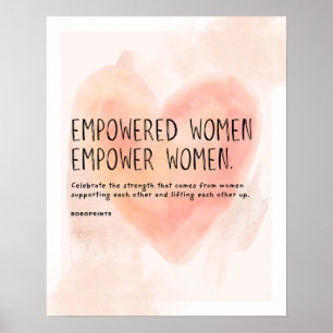 Poster Mulheres empoderadas empoderam as mulheres - empod
