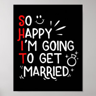 Poster Mulheres Engraçadas Casamento Presente Hilarid Gro