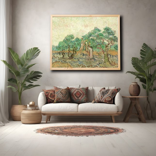 Poster Mulheres Escolhendo Azeitonas, Van Gogh (Criador carregado)