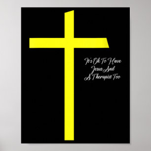 Poster Mulheres Está Bem Ter Jesus E Um Terapeuta Também
