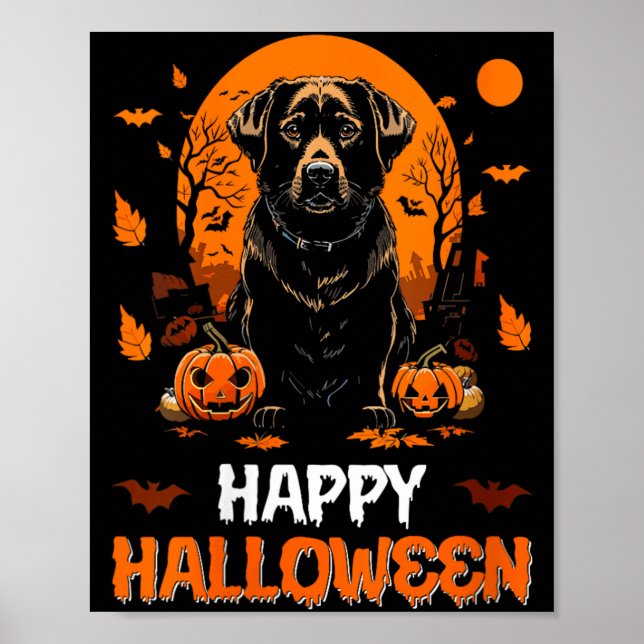 Poster Mulheres Feliz Halloween Cachorro 3 (Frente)