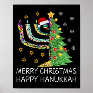 Poster Mulheres Feliz Natal Feliz Hanukkah Feliz Judaica