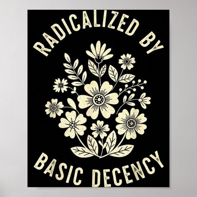Poster Mulheres Florais Radicalizadas Pela Decência Básic (Frente)