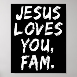 Poster Mulheres Jesus Te Ama Fam Fam Fam Fé De Crente Cri