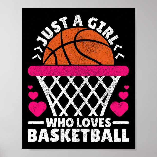 Poster Mulheres Jogadoras De Basquete Apenas Uma Menina Q (Frente)