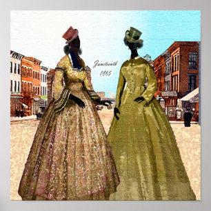 Poster Mulheres Livres no Dia da Liberdade • Juneteenth 1