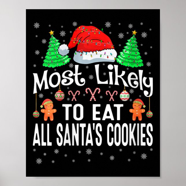 Poster Mulheres Mais Susceptíveis De Comer Todos Os Cooki (Frente)