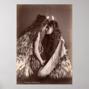Pôster Mulheres maori, Nova Zelândia