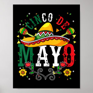 Poster Mulheres Maracas Mexicanas Fiesta Partido do Méxic