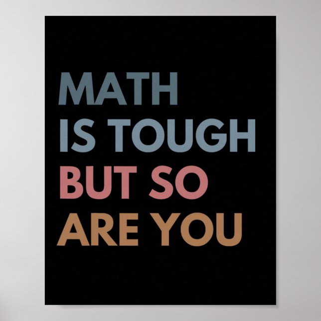 Poster Mulheres Matemática É Difícil Mas Você Também É Pr (Frente)