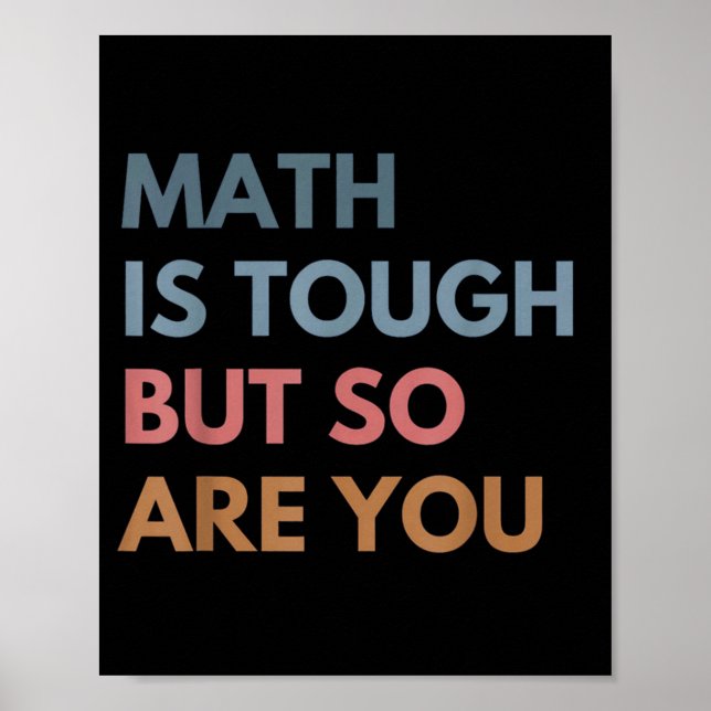 Poster Mulheres Matemática É Difícil Mas Você Também É Pr (Frente)