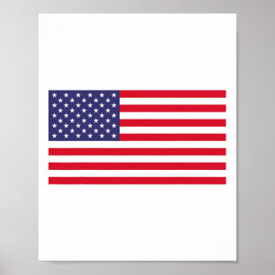 Poster Mulheres Meninas Crianças Homens Bandeira American