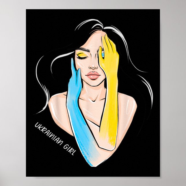 Poster Mulheres Meninas Ucranianas (Frente)