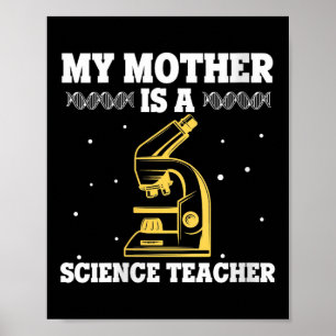 Poster Mulheres Minha Mãe É Professora De Ciências Orgulh