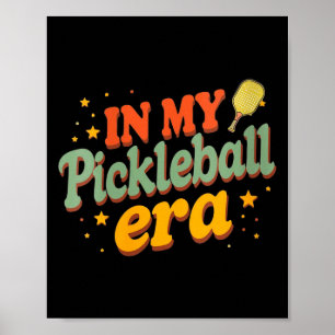 Poster Mulheres na era do pickleball jogador de pickle re