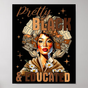 Poster Mulheres Negras Bonitas e Educadas Professora Hist